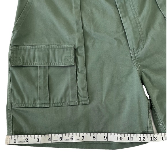 Weekender Men's Trader Cargo Shorts 38 Green Comfort Back-Elastic 6 Pockets‎ - Picture 11 of 11
